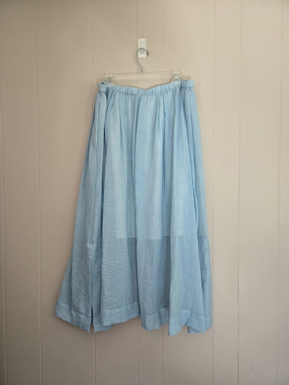 Donna Karan New York Gauzy Midi Skirt Blue XL - Picture 5 of 10